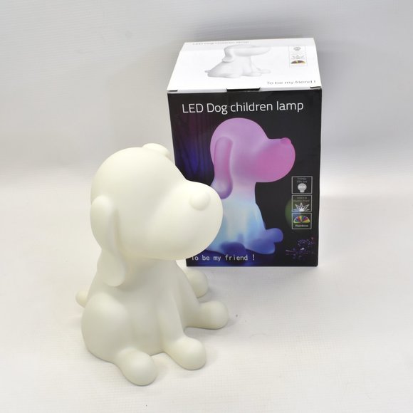 LED Dog Children Lamp Multi Color Child Safe Silicone Night Light - Picture 1 of 8
